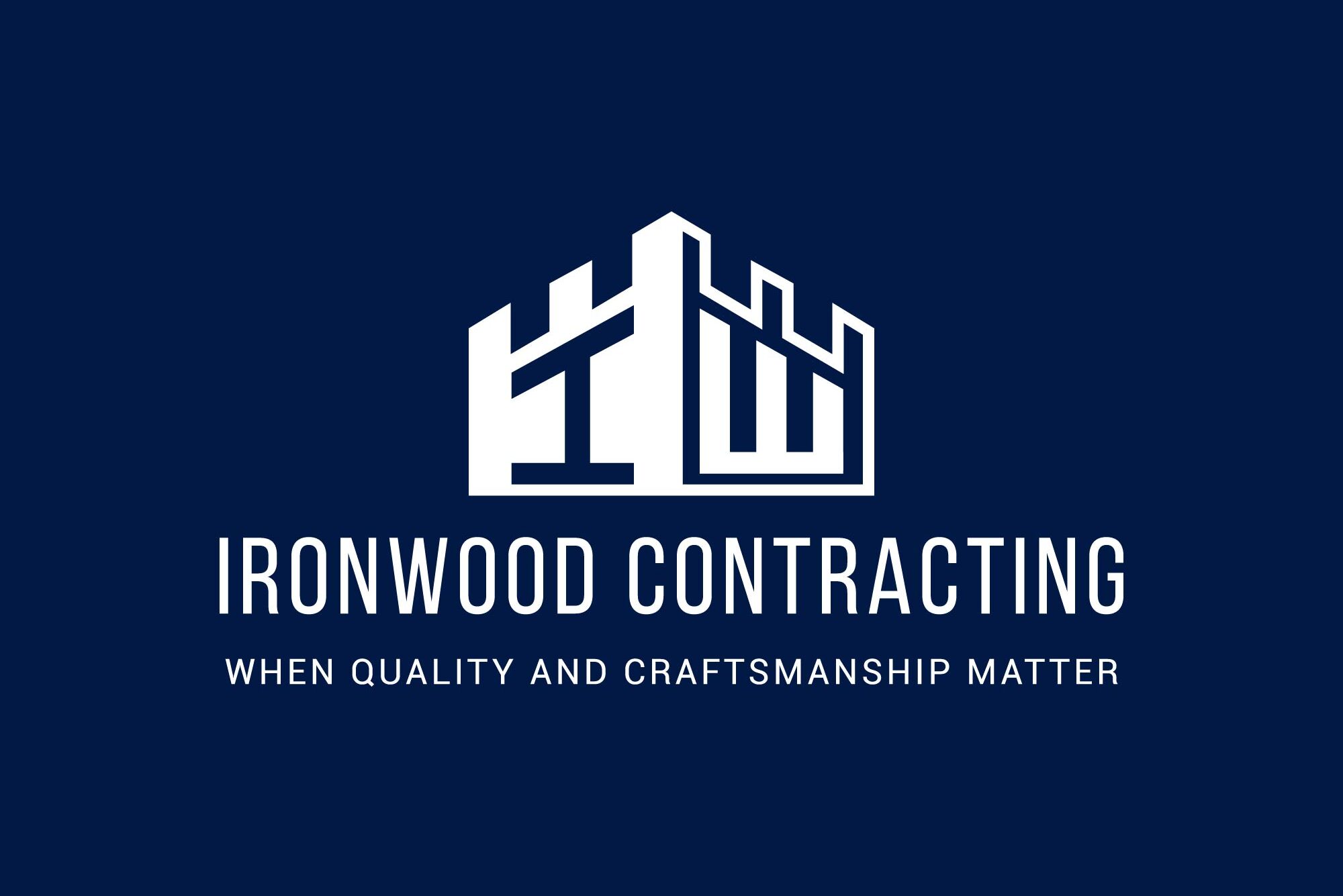 Logo for Ironwood Contracting "When Quality and Craftsmanship Matter"